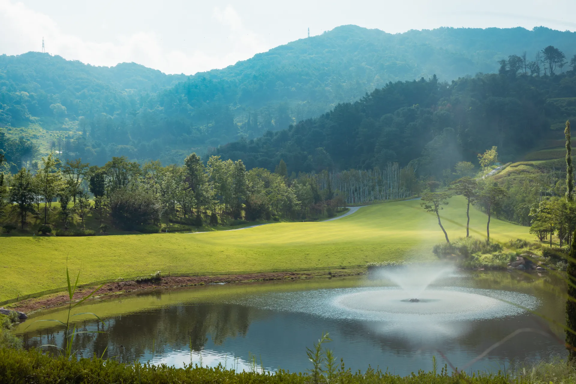 포천 샴발라CC 레이크 코스 전경